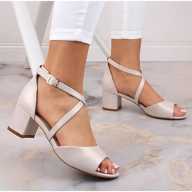 Tacones altos Sergio Leone SK367C Beige 4