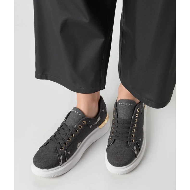 Zapatillas de deporte femeninas Loren Black negro 1