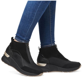 Rieker N6361-00 cuñas negras negro 10