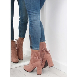 Botas con tacones anchos rosa 1318 rosa rosado 1