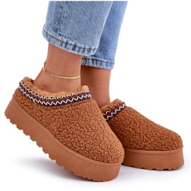 Seastar Botas de nieve con plataforma de piel de oveja color camel con piel marrón 5