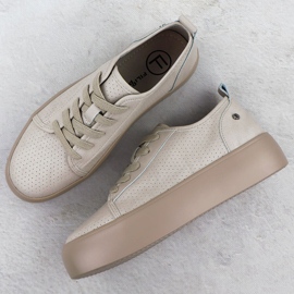 Filippo Zapatos de cuero para mujeres. beige 3