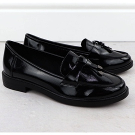 Zapatos lacados para mujeres Lords Negro Potocki SZ12369 3