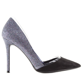 Alfileres plata brillo 5127 azul negro gris 5