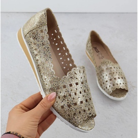 Zapatos de Openwork para mujeres de Jezzi Golden Jezzi ASA135-1 dorado 1