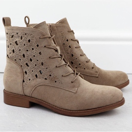 Botas de pura femenina de gamuza S.Barski Hy51-136 beige 2