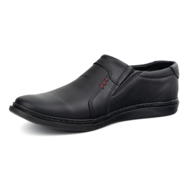 Polbut Zapatos para hombres hechos de cuero 2132plb negro 1