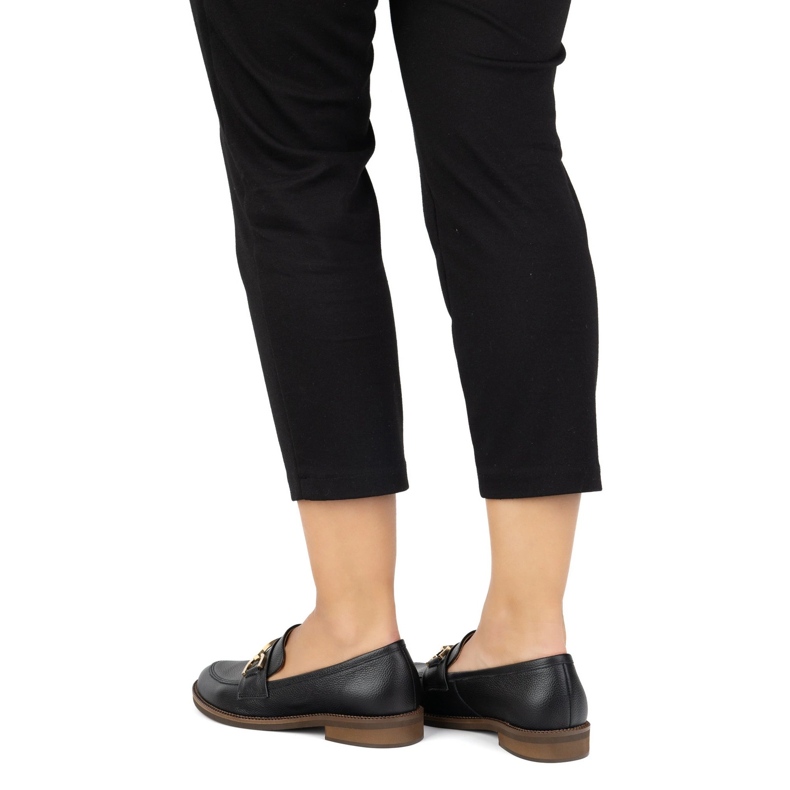 Exquisite Bombas de cuero para mujeres 1510Ex Negro 2