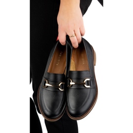 Exquisite Bombas de cuero para mujeres 1510Ex Negro 5