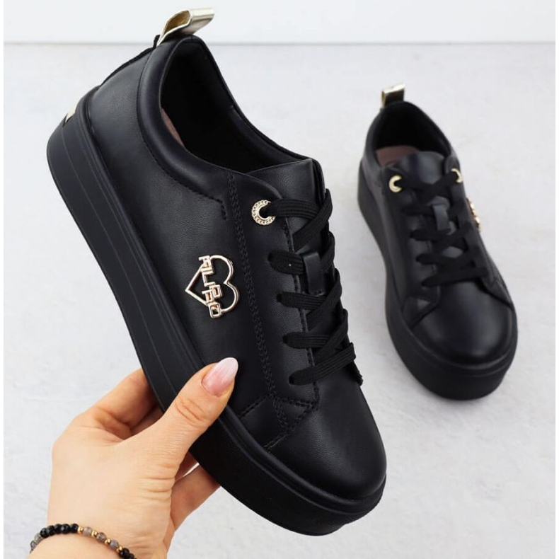 Zapatos en la plataforma negra Filippo Paw586b negro 1