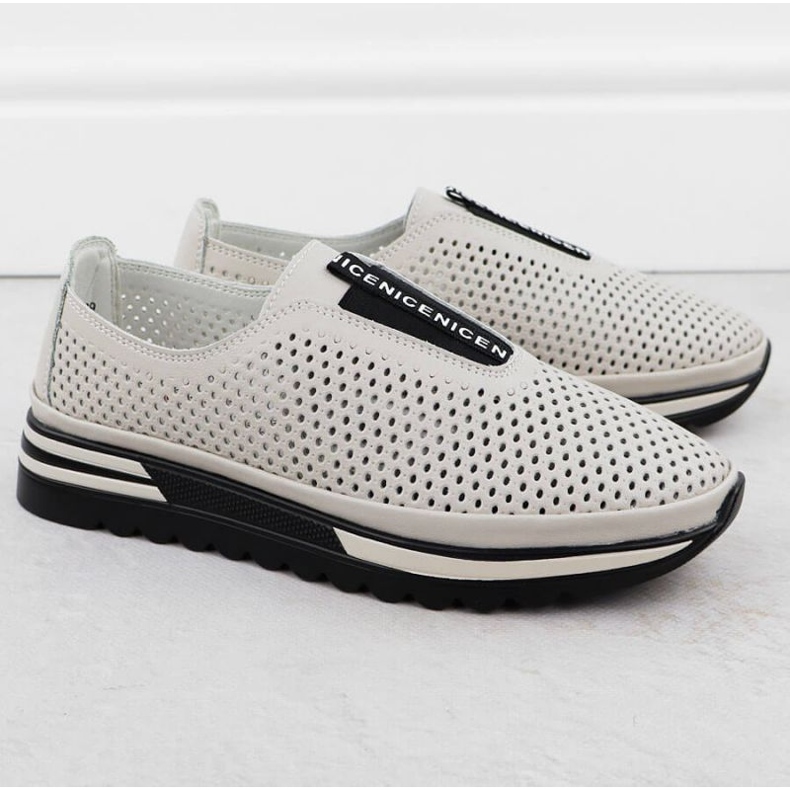 S.Barski Zapatos de apertura S. Barski LR51-672 Beige 2