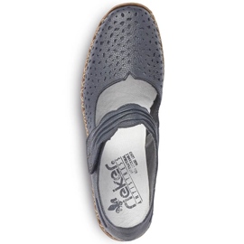Zapatos de piel Rieker W RKR139 azul marino 11