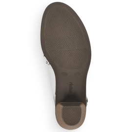 Sandalias piel calada Rieker W RKR531A blanco 15