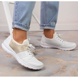 Zapatos cómodos Rieker W L3254-80 blanco 5