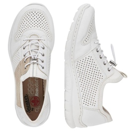 Zapatos cómodos Rieker W L3254-80 blanco 17