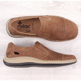 Zapatos de piel calados Rieker M RKR198A marrón 12