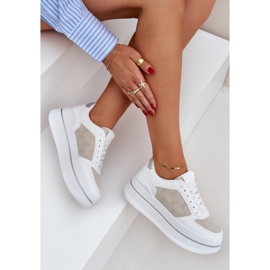 Zapatillas de deporte para mujeres con un patrón blanco 10
