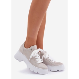 Zapatillas deportivas de zapatillas en la plataforma de plata Chebello 4632 1