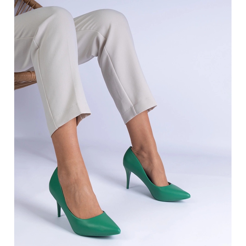 Bombas Eco -Leather ecológicas de Green Classic verde 1 Bombas Eco -Leather ecológicas de Green Classic verde 1
