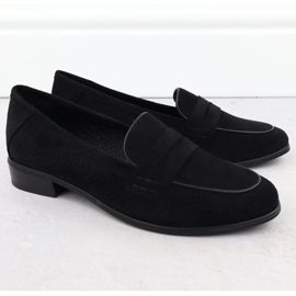 Lords Potocki Suede Zapatos SZ12585 Negro 2