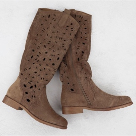 Botas a puesta en gamuza S.Barski Hy51-176 Brown marrón 1