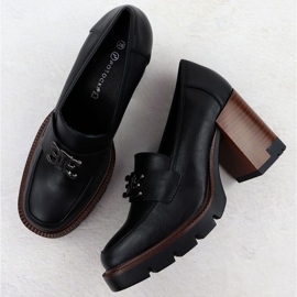 Moccasin Shoes en el Potocki Post en SZ12403 WOL287 negro 3