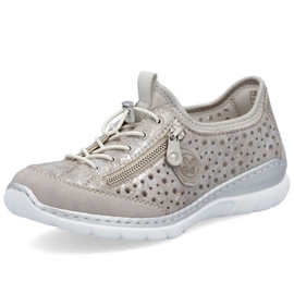 Rieker L32P6-90 Silver Openwork Sports Shoes plata 4
