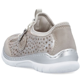 Rieker L32P6-90 Silver Openwork Sports Shoes plata 7