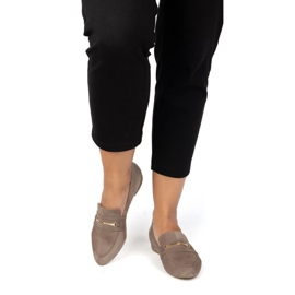 Ivbut Bombas para mujeres polacas 1625/1 Beige oscuro 4