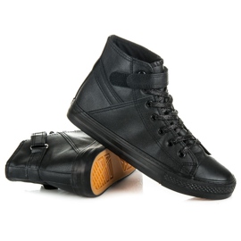 Seastar zapatillas altas con cordones negro 5