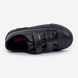 Deportivas Infantiles De Piel Con Velcro Big Star KK374054 Negro 8