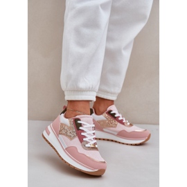 Zapatos deportivos rosados ​​de mujeres brillantes 2