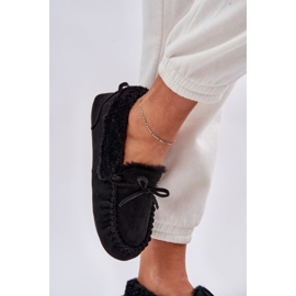 Mocasines de mujer con pelaje negro 5