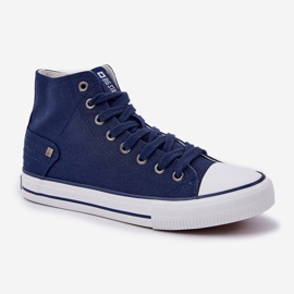 Zapatillas de deporte altas femeninas Big Star DD274333 Navy Blue azul 4