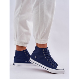 Zapatillas de deporte altas femeninas Big Star DD274333 Navy Blue azul 5
