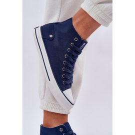 Zapatillas de deporte altas femeninas Big Star DD274333 Navy Blue azul 6