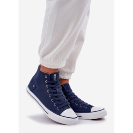 Zapatillas de deporte altas femeninas Big Star DD274333 Navy Blue azul 1