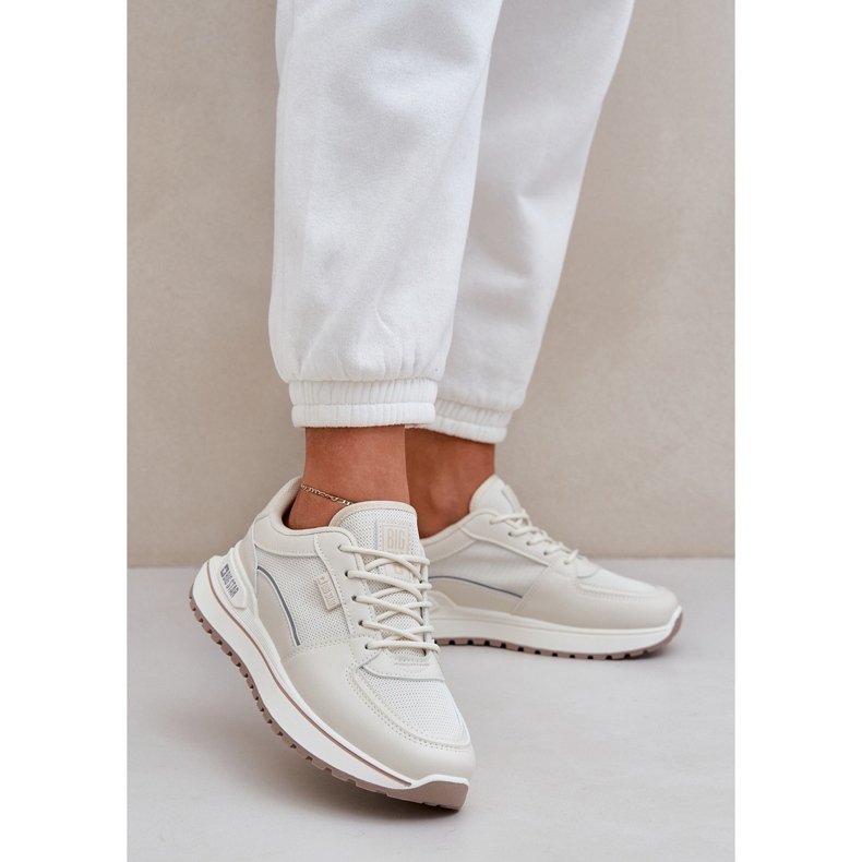 Zapatillas de deporte femenino Big Star nn274a088 beige ligero 2