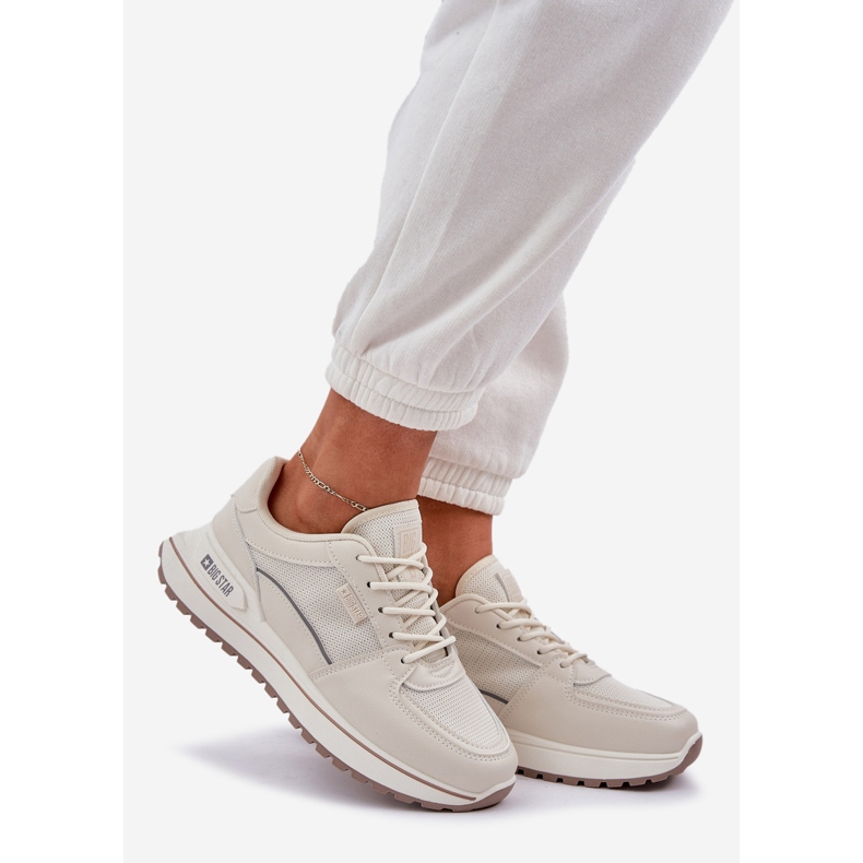 Zapatillas de deporte femenino Big Star nn274a088 beige ligero 1