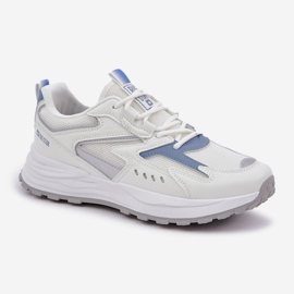 Big Star Zapatos deportivos femeninos grandes estrellas nn274a094 sistema de alta poli sistema blue-azul blanco 4
