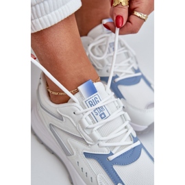 Big Star Zapatos deportivos femeninos grandes estrellas nn274a094 sistema de alta poli sistema blue-azul blanco 8