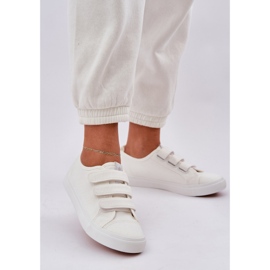 Zapatillas de zapatillas de velcro juveniles blanco 7