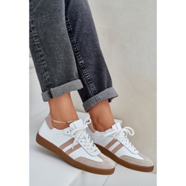 Zapatillas de piel beige de cuero Zazoo N1068 de cuero 8