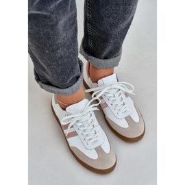 Zapatillas de piel beige de cuero Zazoo N1068 de cuero 4