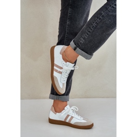 Zapatillas de piel beige de cuero Zazoo N1068 de cuero 7