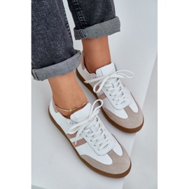 Zapatillas de piel beige de cuero Zazoo N1068 de cuero 10