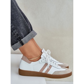 Zapatillas de piel beige de cuero Zazoo N1068 de cuero 2