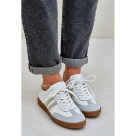 Zazoo N1068 Zapatillas Bajas Mujer Piel, Blanco 5
