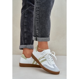 Zazoo N1068 Zapatillas Bajas Mujer Piel, Blanco 6