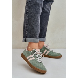 Zazoo N1068 Suede Green Women's Green Wekers verde 3